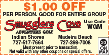 Discount Coupon for Smugglers Cove Adventure Golf - Madeira Beach